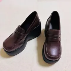 未使用　厚底ローファー　グレイル　GRL ブラウン　24.0cm