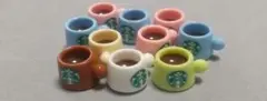 スタバ⭐️コーヒーミニカップ10個 デコパ 素材