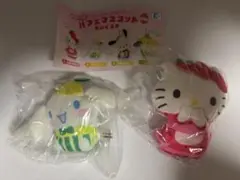 サンリオ　かおりつきパフェマスコットぬいぐるみ　キティ　シナモロール