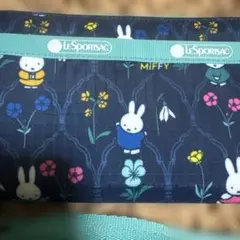 LeSportsac×Miffy GARDEN FLORAL 長財布　ネイビー