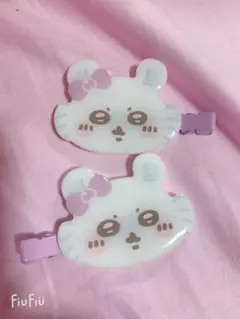 ちいかわモモンガヘアクリップ2個セット⭐︎