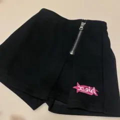 X-girl⭐︎ブラックハーフパンツ ピンクロゴ付き90のサムネイル