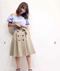 ダズリン　dazzlin トレンチミディスカートのサムネイル
