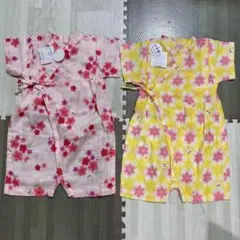ミキハウス　ベビー甚平 Mサイズ 2点セット