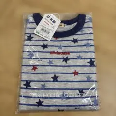新品未開封　ミキハウス　mikiHOUSE 星柄ストライプ 長袖　ロンT