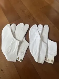白　ホワイト　足袋　靴下二足セット　サイズ23