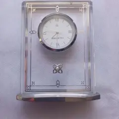 【ジャンク品】MIKIMOTO ミキモト 置時計 パール付き