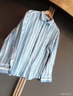 美品!!MCGREGOR ストライプ 麻シャツのサムネイル