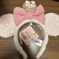 香港ディズニー　ミニーとシェリーメイ　ぬいぐるみリボンカチューシャ　s2