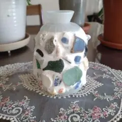 モザイクデザインの花瓶