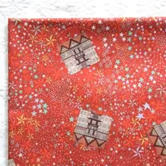 アデラジャベル　レッド　輸入リバティタナローン　30cm×50cm