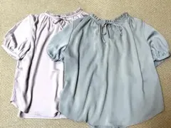 アースミュージックエコロジーとろみ 2way 半袖ブラウス