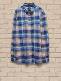 【ビッグサイズXXL】CHAPS チャップス チェックシャツ 長袖 BDシャツ