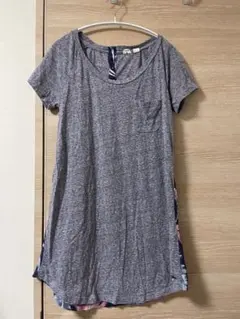 ROXY ボタニカルプリント　チュニック　Tシャツ