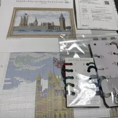 HOBBYRA HOBBYREクロスステッチ〈イギリス～ウェストミンスター宮殿〉