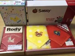 新品未使用Sassyミニタオル2枚、Rodyミニタオルセット