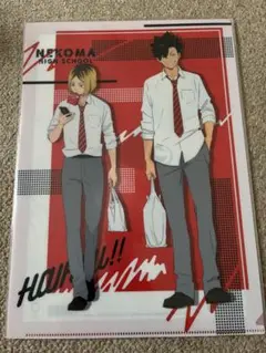 ハイキュー 音駒 黒尾 孤爪 クリアファイル