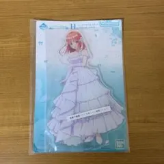 一番くじ　五等分の花嫁 H賞　ビックアクリルスタンド　中野二乃　お色直し