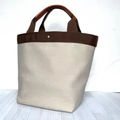 ハンドメイド、トートバック、倉敷帆布、ダブルポケット、楕円底