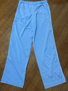 【00′s】NIKE ワイドトラックパンツ ライトブルーのサムネイル