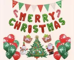 即発送！クリスマスバルーン レターデコ パーティー飾り クリスマスツリー