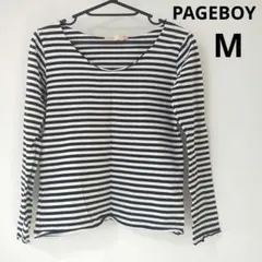 ページボーイ ボーダー 長袖Tシャツ Мのサムネイル