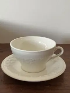 フランス　サルグミンヌ　フルーツレリーフショコラカップ&ソーサーA フランス サルグミンヌ フルーツレリーフショコラカップ&ソーサーA