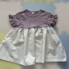 花柄切り替えトップス　90サイズ