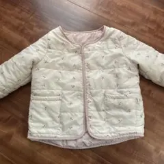 リバーシブル チェリー柄中綿ジャケット 100cm