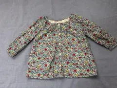 未使用美品gapキッズ 花柄 長袖ブラウス