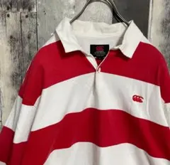 カンタベリー　CANTERBURY　長袖　ラガーシャツ　ポロシャツ　ボーダー　Ｌ