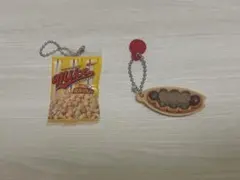 マイクポップコーン たこ焼き ミニチュアキーホルダー 2種セット