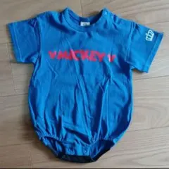 ち*♡様 ミッキーマウス ロンパース 青　70~80