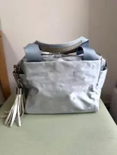 週末セール！ANNA SUI 水色 星柄トートバッグ