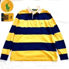 現行✨️QRタグ ポロラルフローレン 太ボーダー ラガーシャツ 常田大希 ポニー