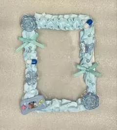 ホイップデコ　トレカケース　水色