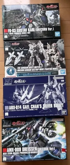 HG アンクシャ(ユニコーンver.)、ロト（ツインセット）、スタークジェガン HG アンクシャ(ユニコーンver.)、ロト（ツインセット）、スターク