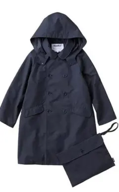 [ファミリア/familiar]120cm レインコート 濃紺 収納袋付き