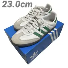 adidas Samba ホワイト/グリーン スニーカー