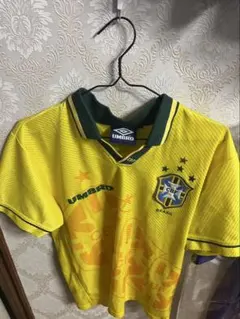 希少/長袖】ブラジル代表 2002日韓W杯モデル 練習着 #9 ロナウド