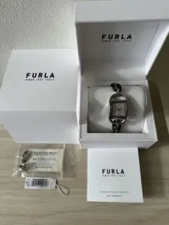FURLA アナログ腕時計 シルバー/ブラック