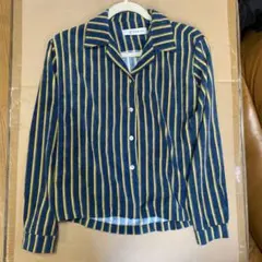 ストライプシャツ　コーデュロイ　ストライプ