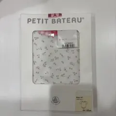 新品未使用　プチバトー　半袖　ボディスーツ　ロンパース　リボン　花柄　ピンク　白