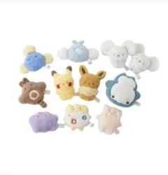 【新品】ポケモン ほわほわてのひらマスコット 人気4種セット ぬいぐるみ