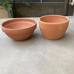 植木鉢 テラコッタ 2個のサムネイル