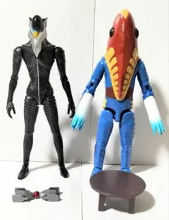 メトロン星人 メフィラス星人 2体セット ウルトラアクションフィギュア ソフビ