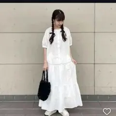 Sm2 ホワイト 半袖ブラウス