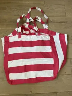 H&M コットンビーチバッグ　ピンクのサムネイル