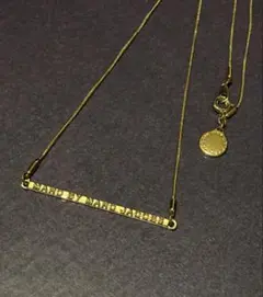 マークバイマークジェイコブス ゴールドチェーン バーネックレス ロゴ ネックレス