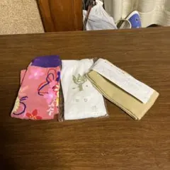 足袋 3足セット 花柄・無地新品です